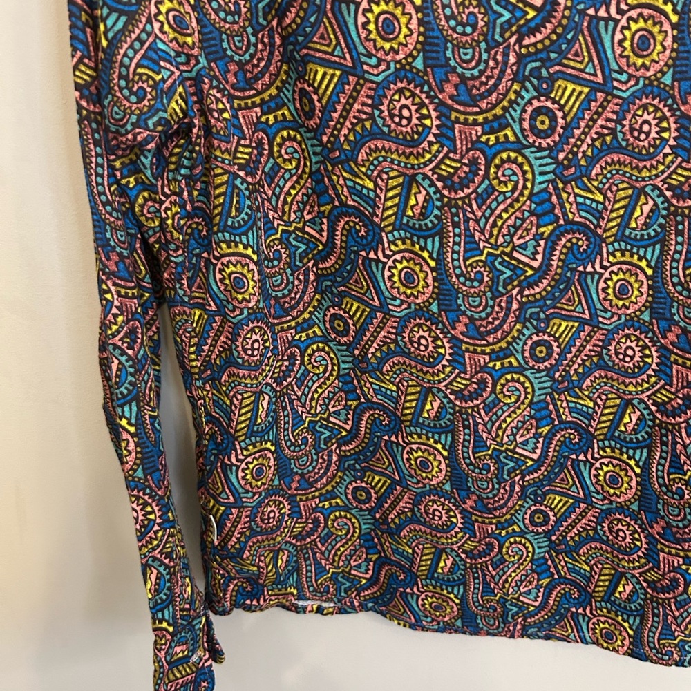 NWT Jack & Jones L regular fit 100% cotton multicolored button down shirt - Picture 16 of 16